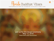 Tablet Screenshot of floridabuddhistvihara.net